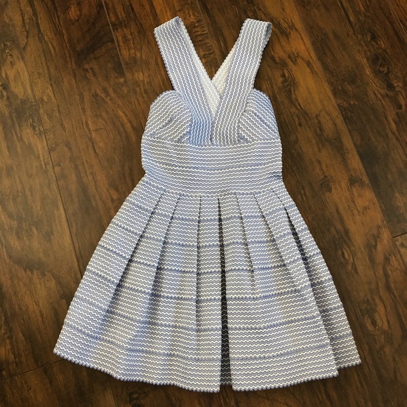 Fit & Flare Pleated Mini Dress Retro Size M - Picture 1 of 8
